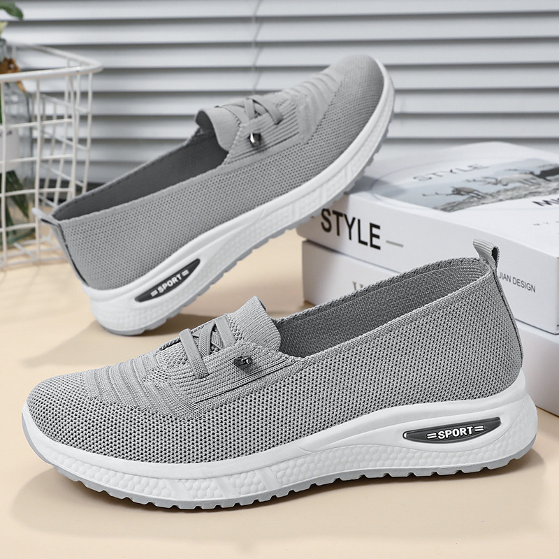 여성용 오버사이즈 캐주얼 슈즈, 통기성 있는 싱글 슈즈 - Running Gear For Sale 리뷰 및 가격