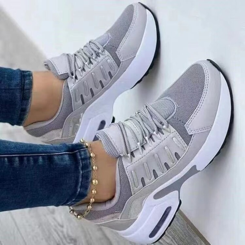 여성 패션 운동화 플랫폼 에어 쿠션 통기성 메쉬 워킹  - Running Gear For Sale 리뷰 및 가격