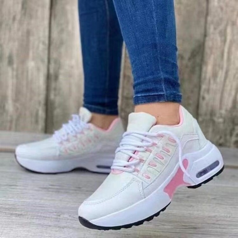 여성 패션 운동화 플랫폼 에어 쿠션 통기성 메쉬 워킹  - Running Gear For Sale 리뷰 및 가격
