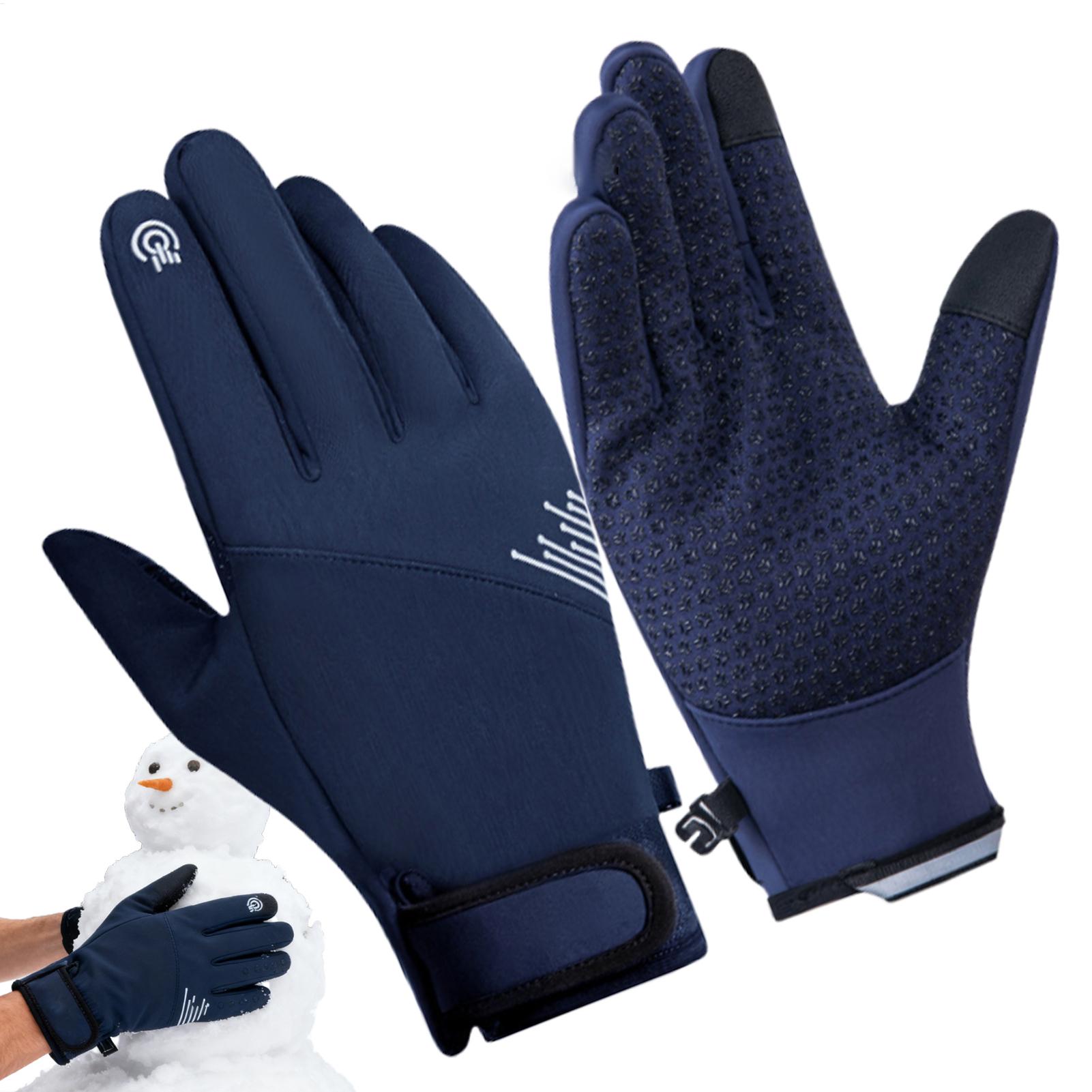 1 쌍 겨울 장갑 방풍 터치 스크린 추운 날씨 장비 달 - Running Gear For Cold Weather 리뷰 및 가격